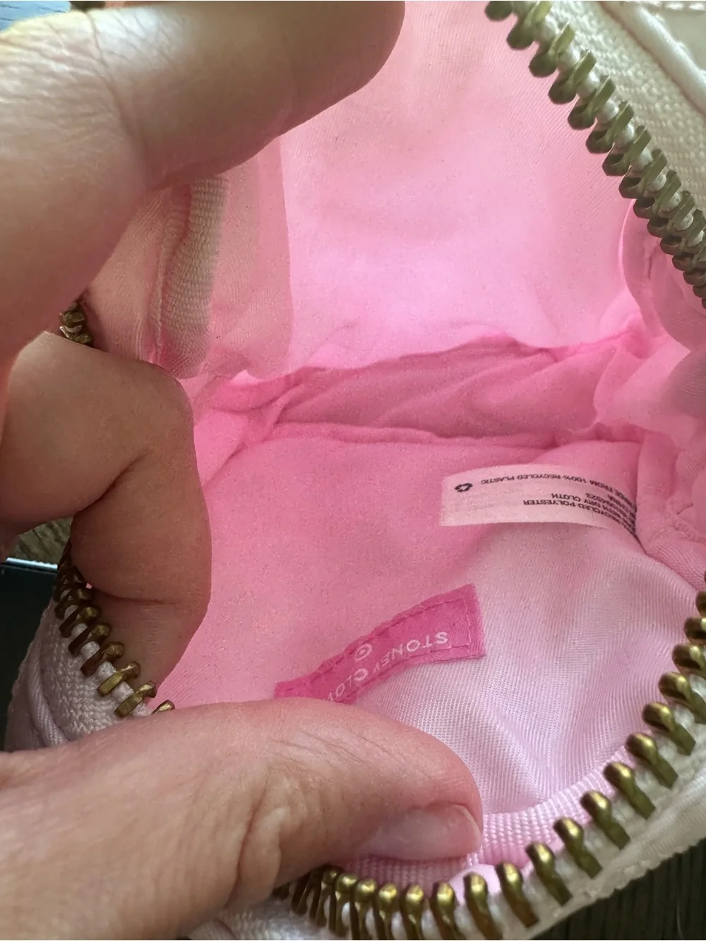 STONEY CLOVER X TARGET COLLAB Pink Quilted Heart Cosmetic Pouch